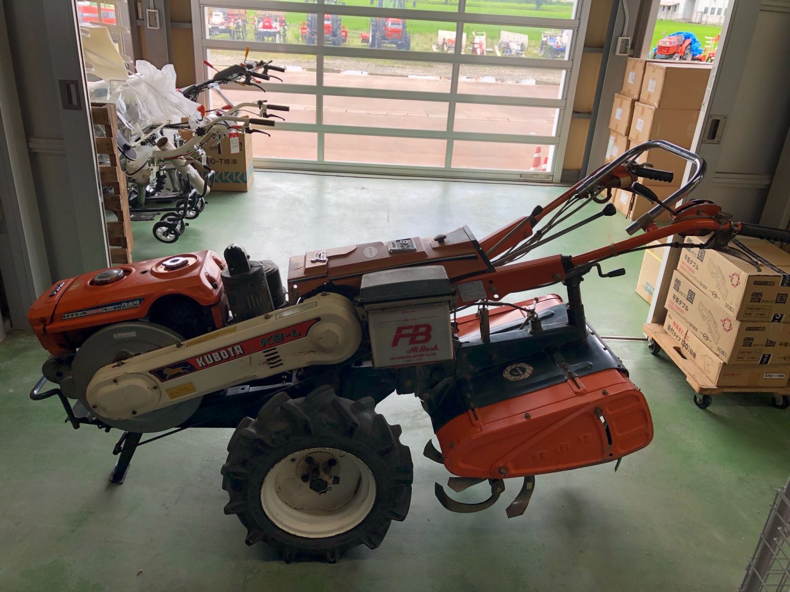 Kubota K8L Diesel Tiller 8 hp w/ keyignition JAT Used Market