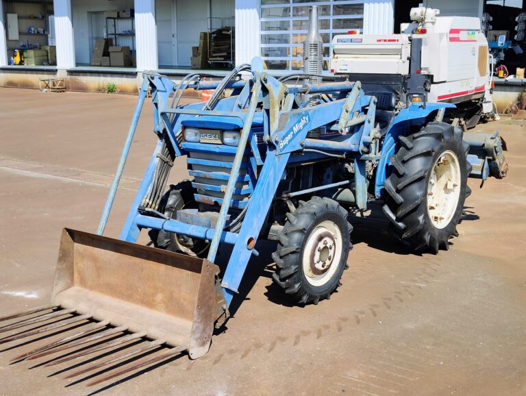 Iseki TS3110 31ps 4WD Tractor w/ Front Loader, Fork and Rear Rotary 1600mm JAT Used Market